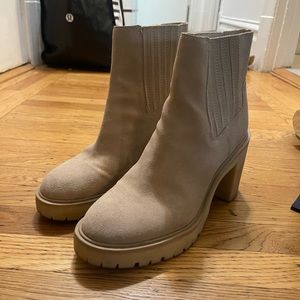 Dolce Vita Tan platform boots, size 11. Worn once for a photo shoot.